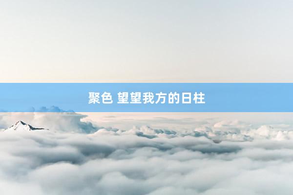 聚色 望望我方的日柱