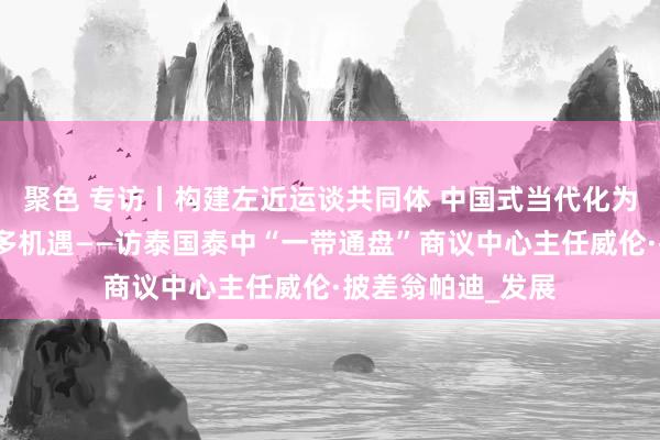 聚色 专访丨构建左近运谈共同体 中国式当代化为东友邦家带来更多机遇——访泰国泰中“一带通盘”商议中心主任威伦·披差翁帕迪_发展