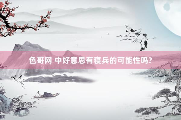 色哥网 中好意思有寝兵的可能性吗?